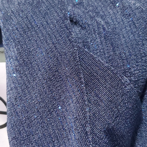 JS Collections Women's Purple Violeta Metallic Gathered Cocktail Midi Dress - Picture 14 of 15